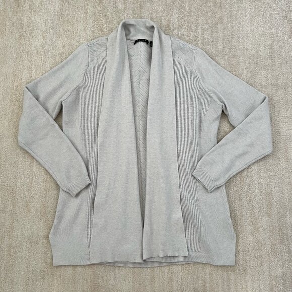 Cyrus Sweaters - Cyrus Open Front Gray Cardigan Sweater L